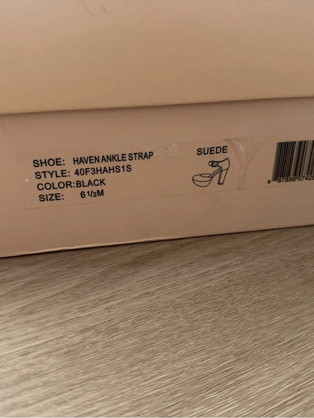 Michael Kors Black Suede Platform Ankle-Strap Heels - Picture 7 of 7